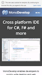 Mobile Screenshot of monodevelop.com